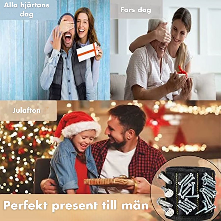 MagnaGrip™ - Magnetiskt Armband för Hemmafixaren