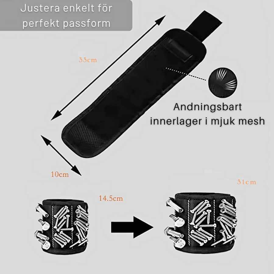 MagnaGrip™ - Magnetiskt Armband för Hemmafixaren