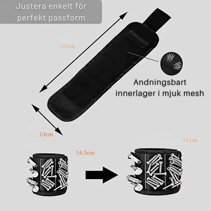 MagnaGrip™ - Magnetiskt Armband för Hemmafixaren
